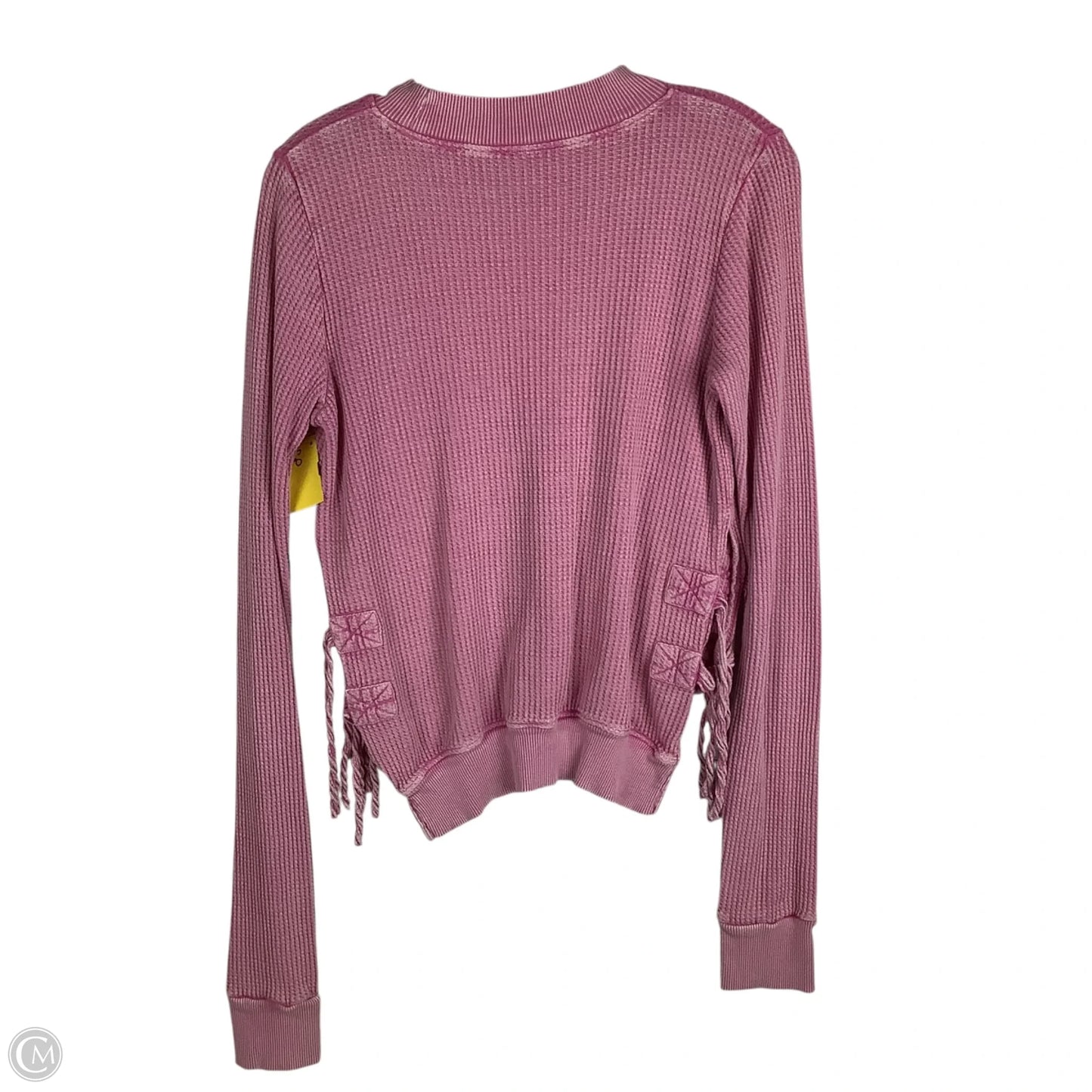 Top Long Sleeve By Free People In Pink, Size: S