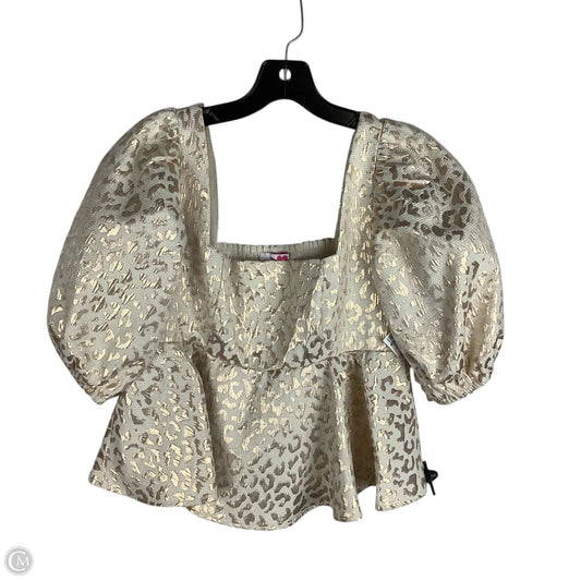 Top Short Sleeve By Buddy Love In Gold, Size: S