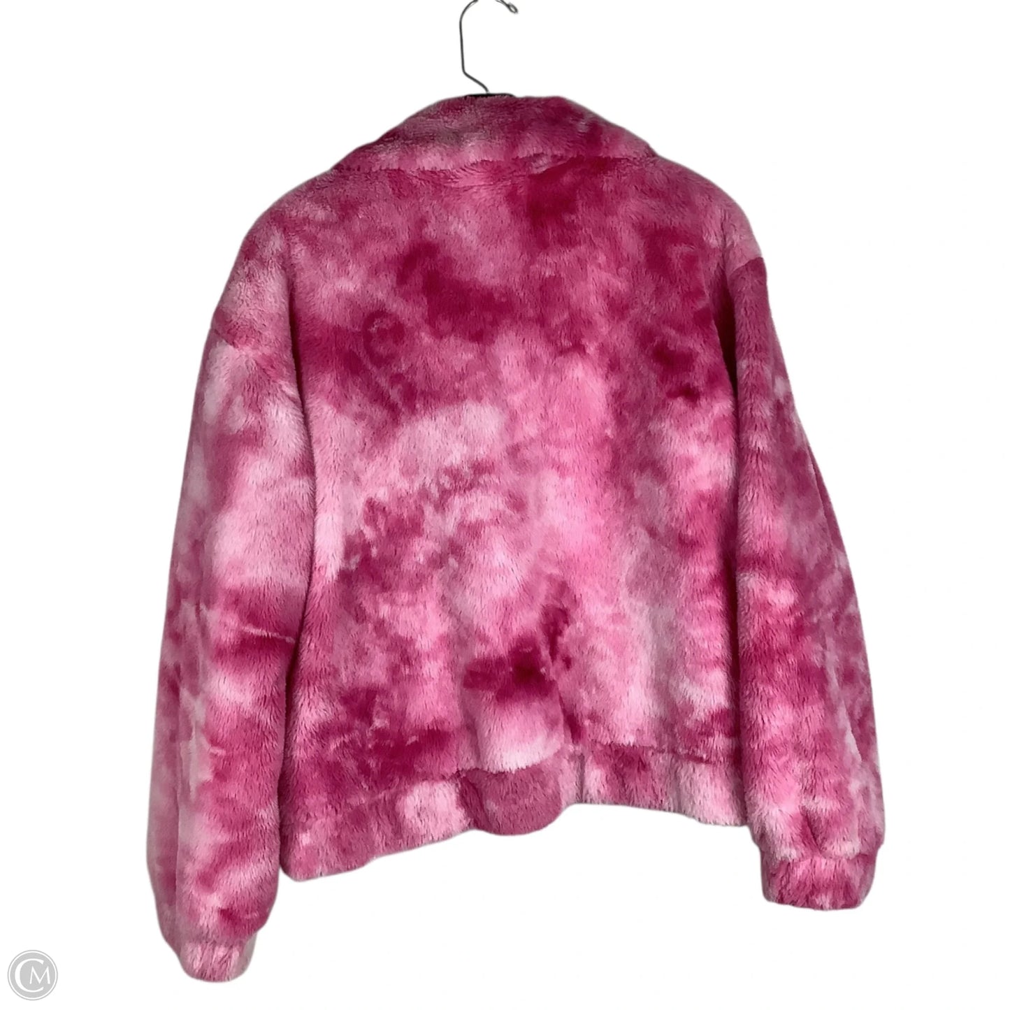 Jacket Faux Fur & Sherpa By Cotton Candy In Pink, Size: L