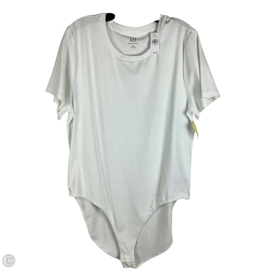 Bodysuit By Gap In White, Size: Xxl