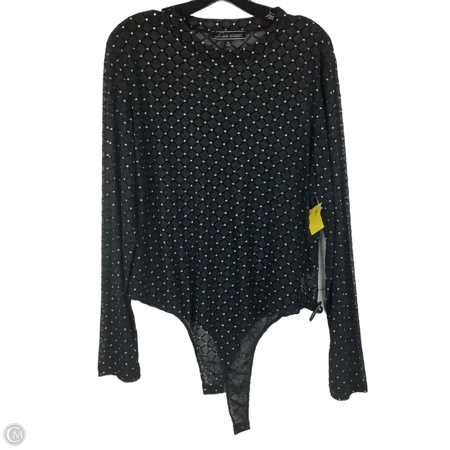 Bodysuit By Clothes Mentor In Black, Size: 3x
