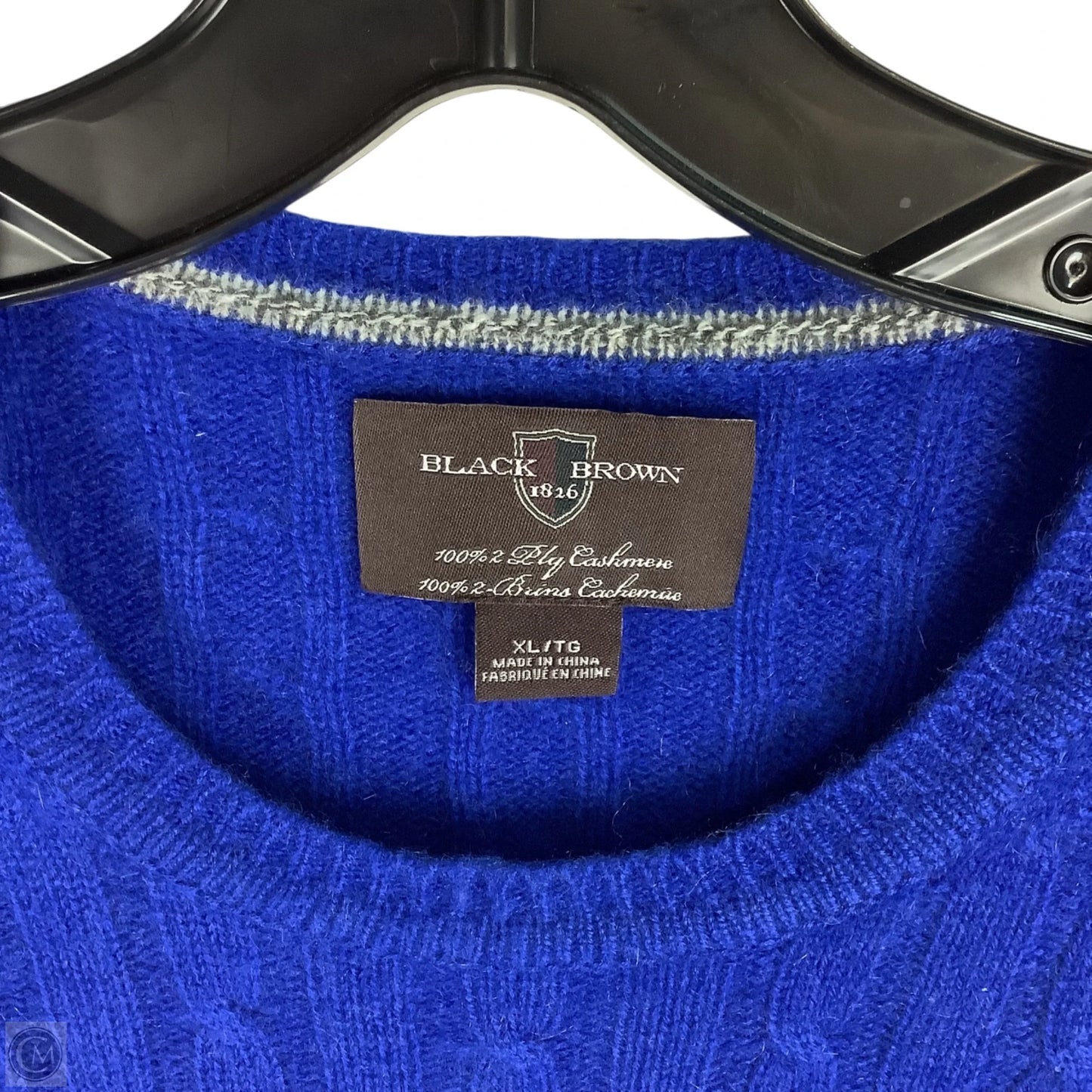 Sweater Cashmere By Cmc In Navy, Size: Xl
