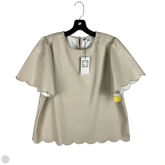 Top Short Sleeve By Thml In Cream, Size: L