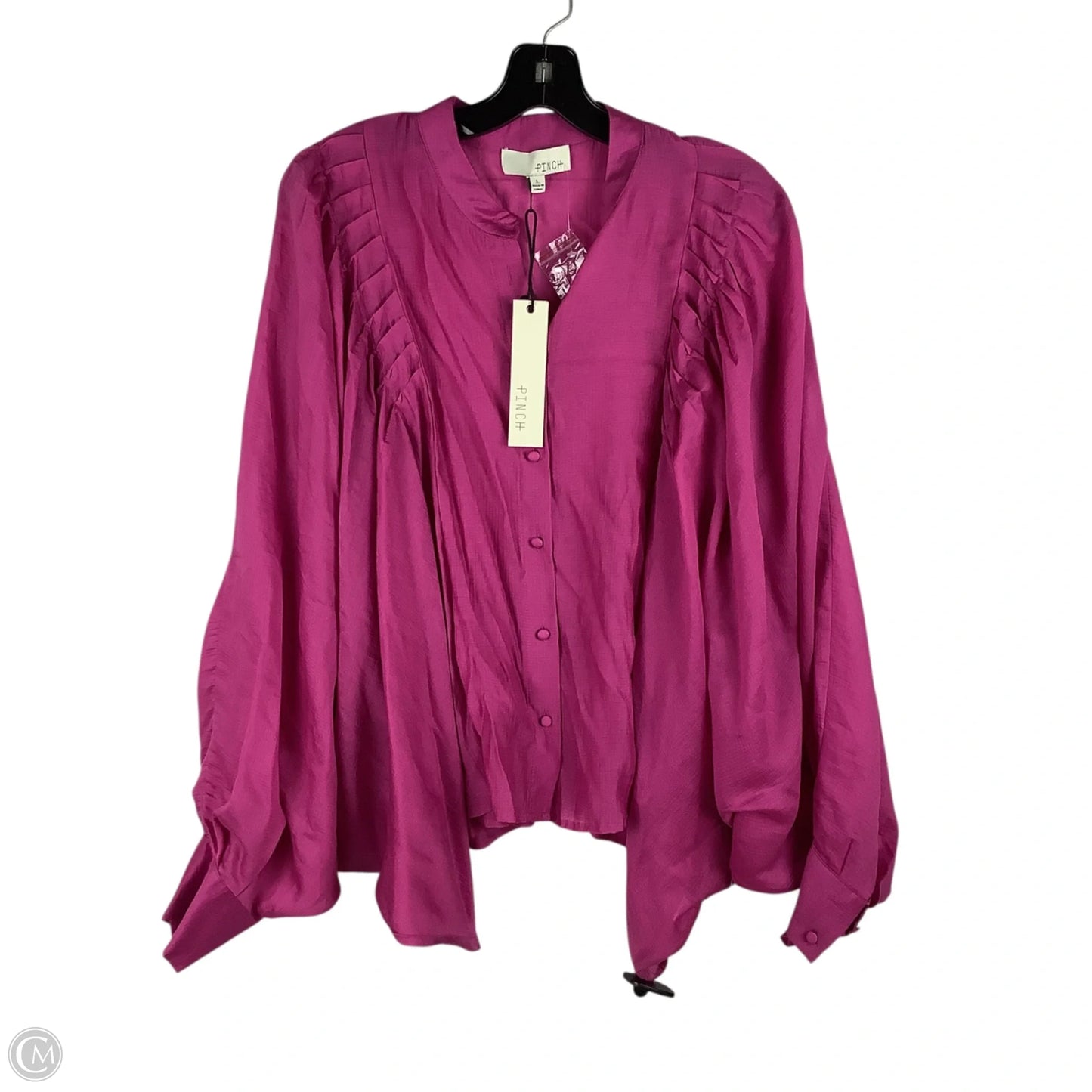 Top Long Sleeve By Pinch In Pink, Size: L