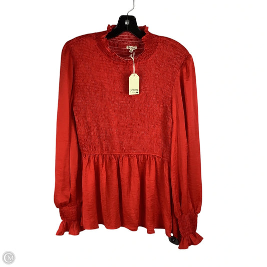 Top Long Sleeve By Jodifl In Orange, Size: L
