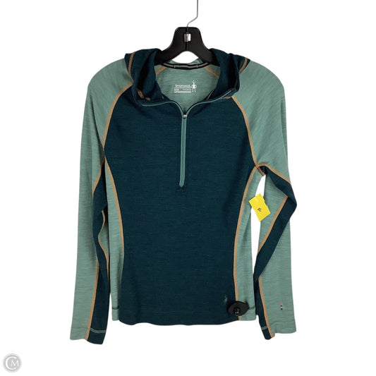 Athletic Sweatshirt Hoodie By Smartwool In Green, Size: M