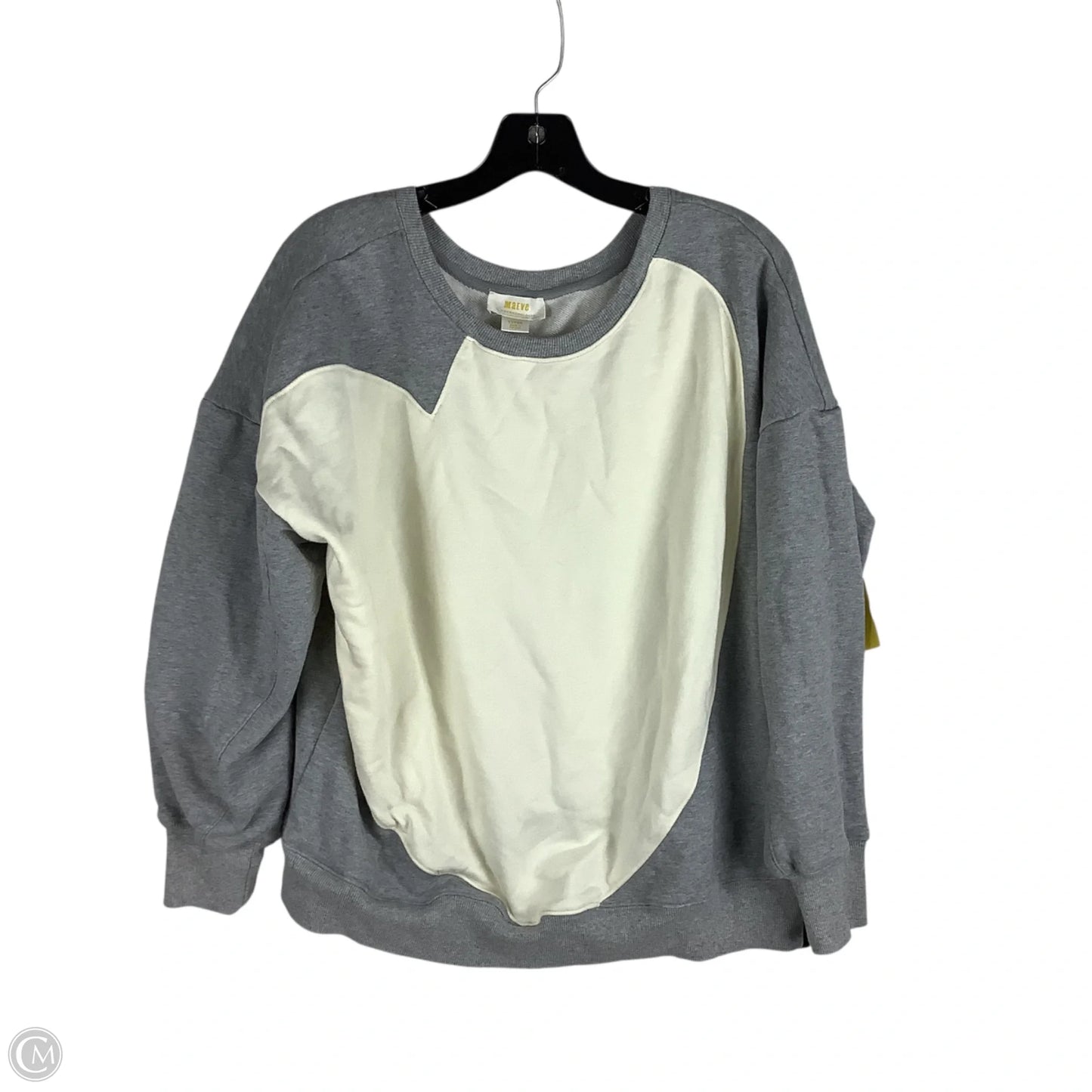Sweatshirt Crewneck By Maeve In Grey, Size: L