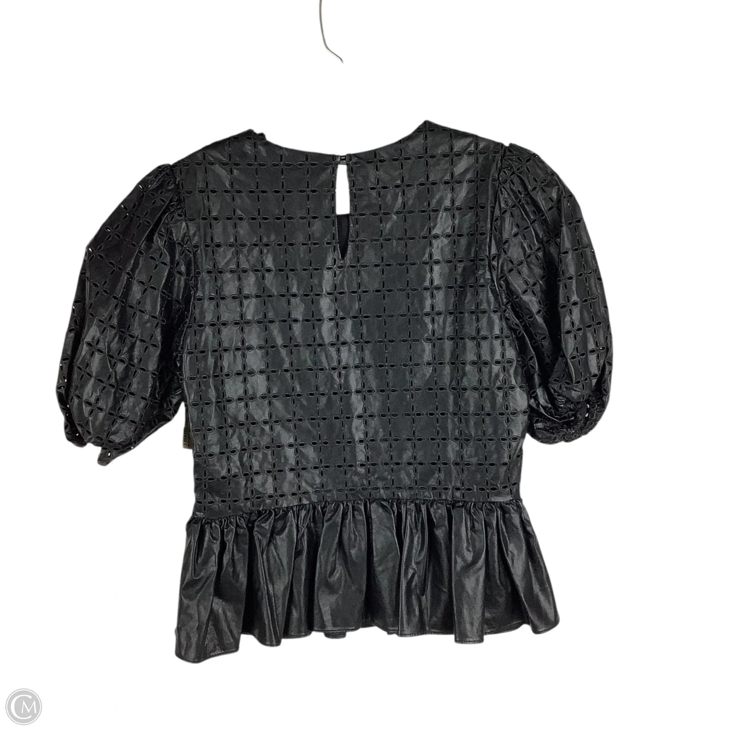 Top Short Sleeve By English Factory In Black, Size: M