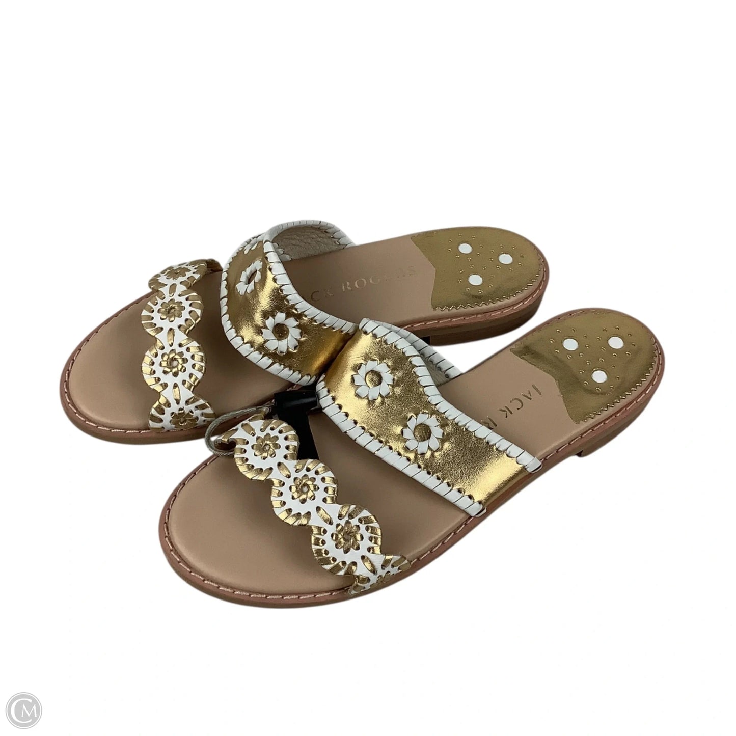 Sandals Flats By Jack Rogers In Gold, Size: 8.5