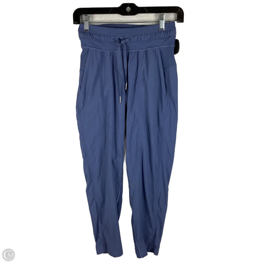 Athletic Capris By Lululemon In Blue, Size: 0
