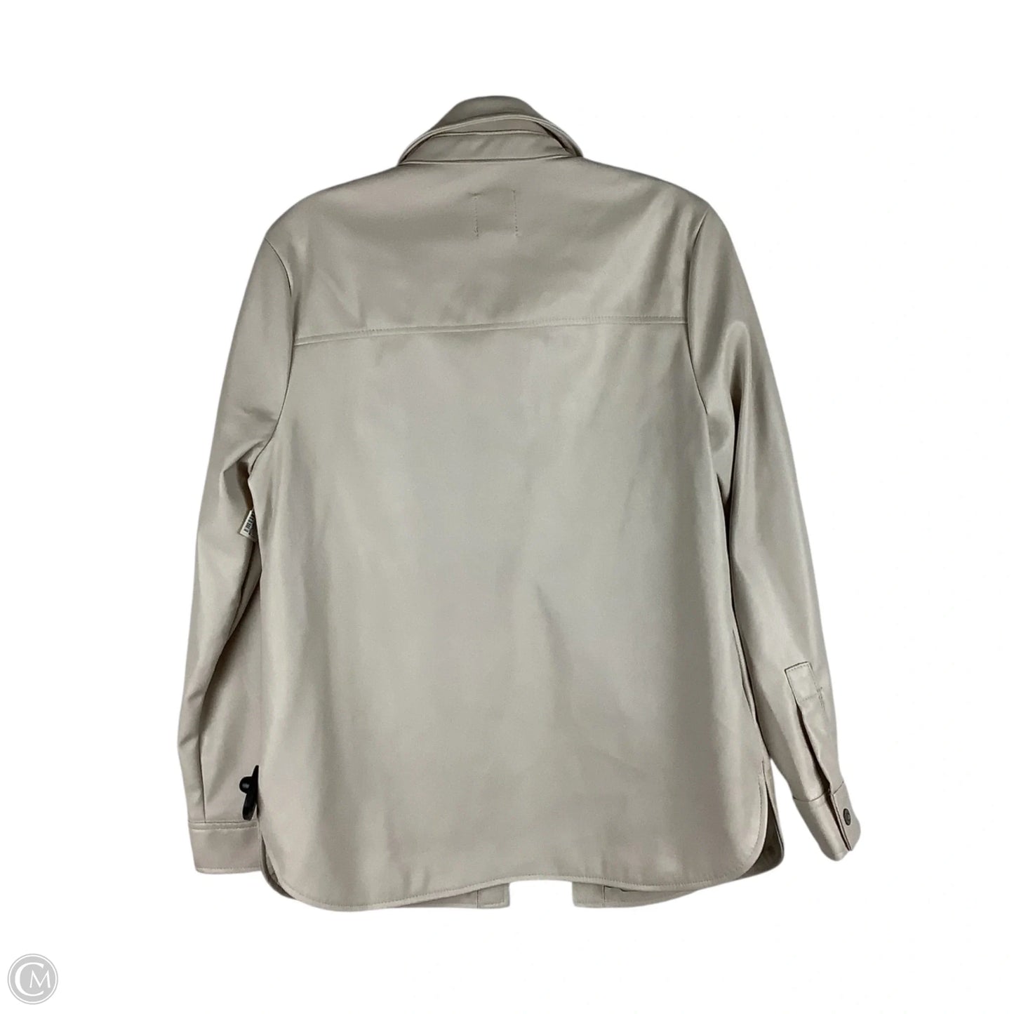 Jacket Shirt By Kensie In Cream, Size: S