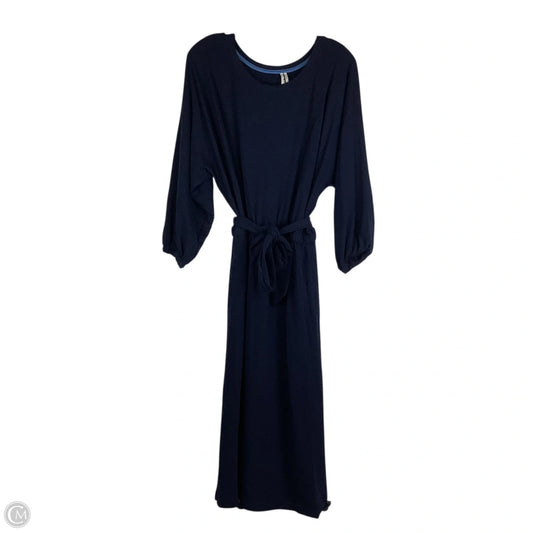 Dress Casual Midi By Anthropologie In Navy, Size: M