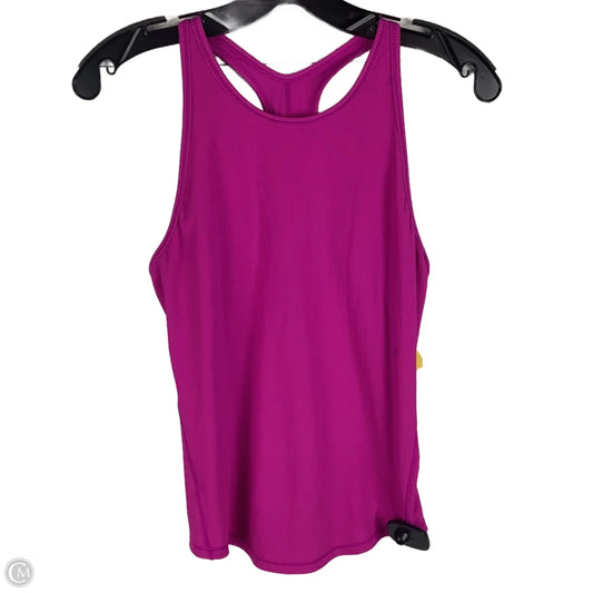 Athletic Tank Top By Lululemon In Purple, Estimated Size 4/S