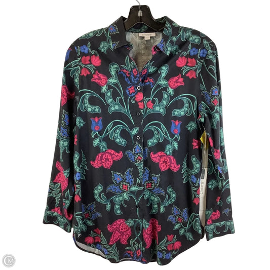 Top Long Sleeve By Chicos In Floral Print, Size: S