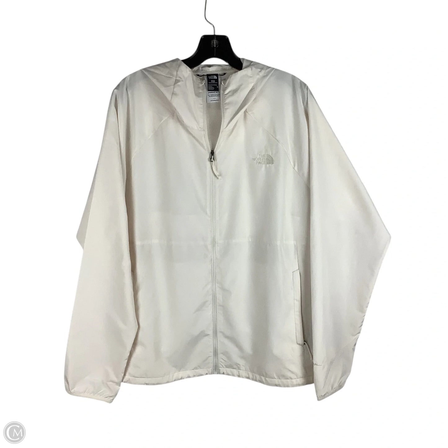 Jacket Windbreaker By The North Face In Cream, Size: Xl