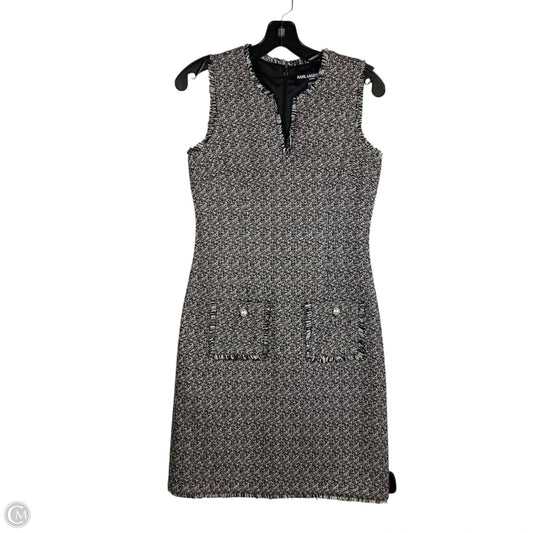 Dress Designer By Karl Lagerfeld In Grey, Size: 2