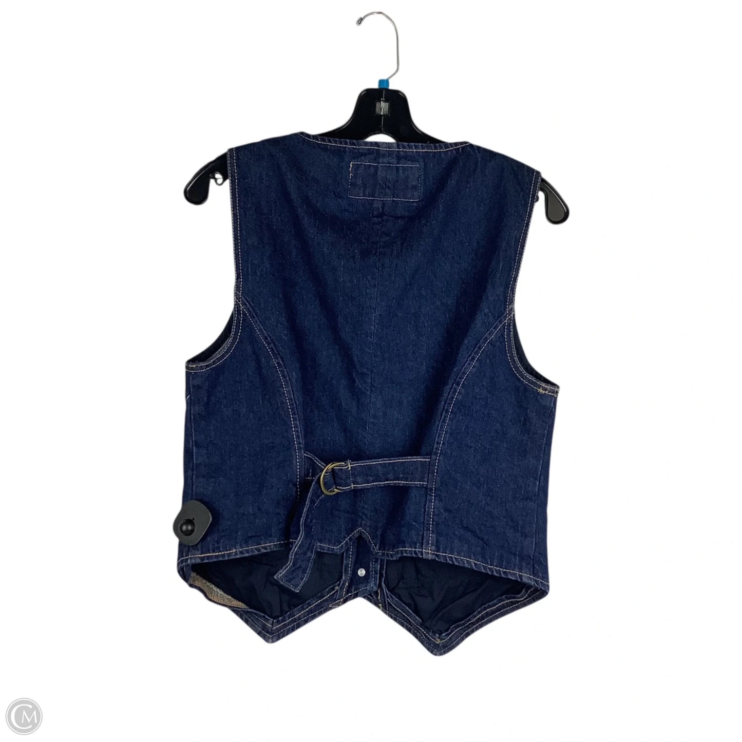 Vest Other By Loft In Blue Denim, Size: M
