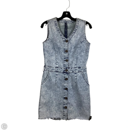 Dress Casual Short By Clothes Mentor In Blue Denim, Size: M