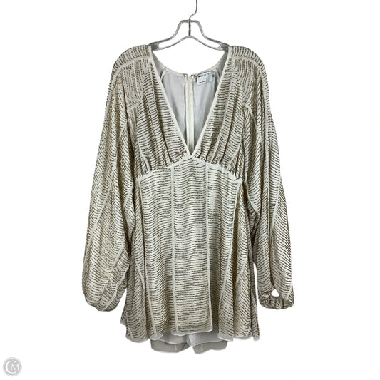 Dress Party Short By Asos In Gold, Size: 10 (HEAVY)