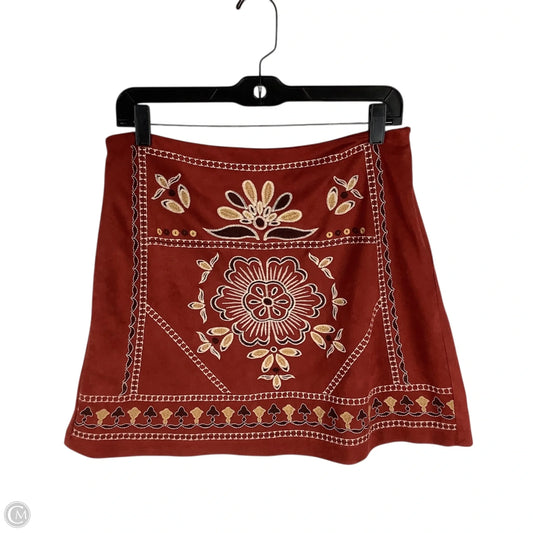 Skirt Mini & Short By Mi Ami In Red, Size: L