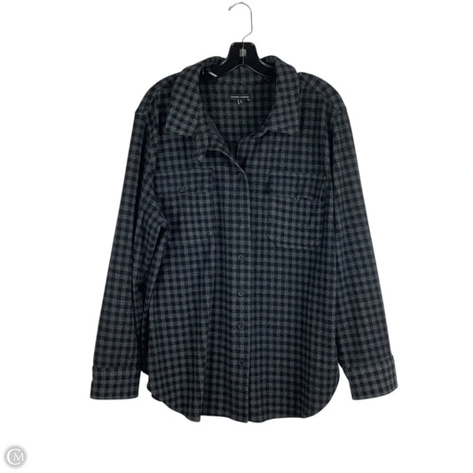 Jacket Shirt By Universal Standard In Plaid Pattern, Size: S