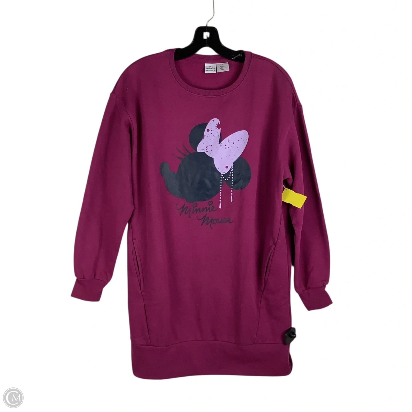 Sweatshirt Crewneck By Disney In Purple, Size: S