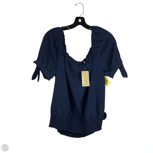Top Short Sleeve By Michael By Michael Kors In Navy, Size: L
