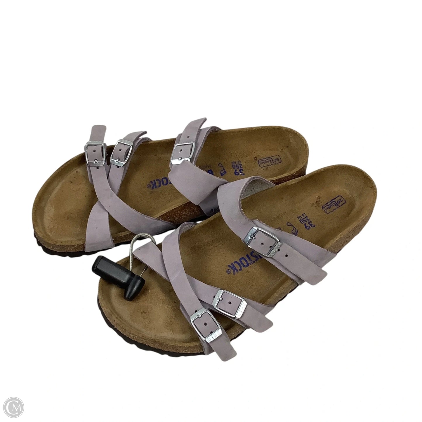 Sandals Flats By Birkenstock In Purple, Size: 8 (39)