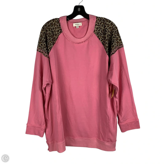 Top Long Sleeve By Umgee In Pink, Size: 1x