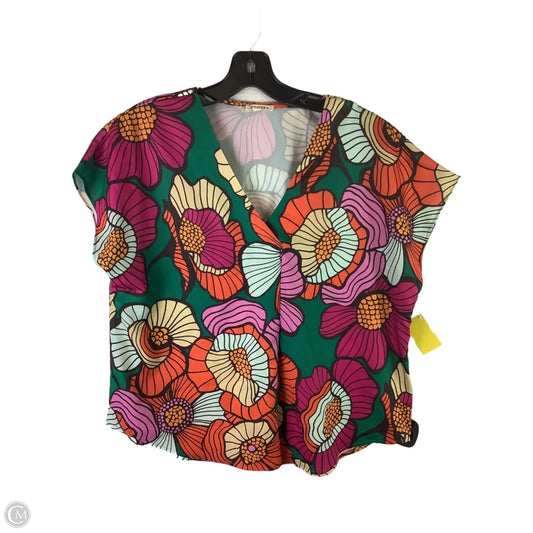 Top Short Sleeve By Jodifl In Multi-colored, Size: S