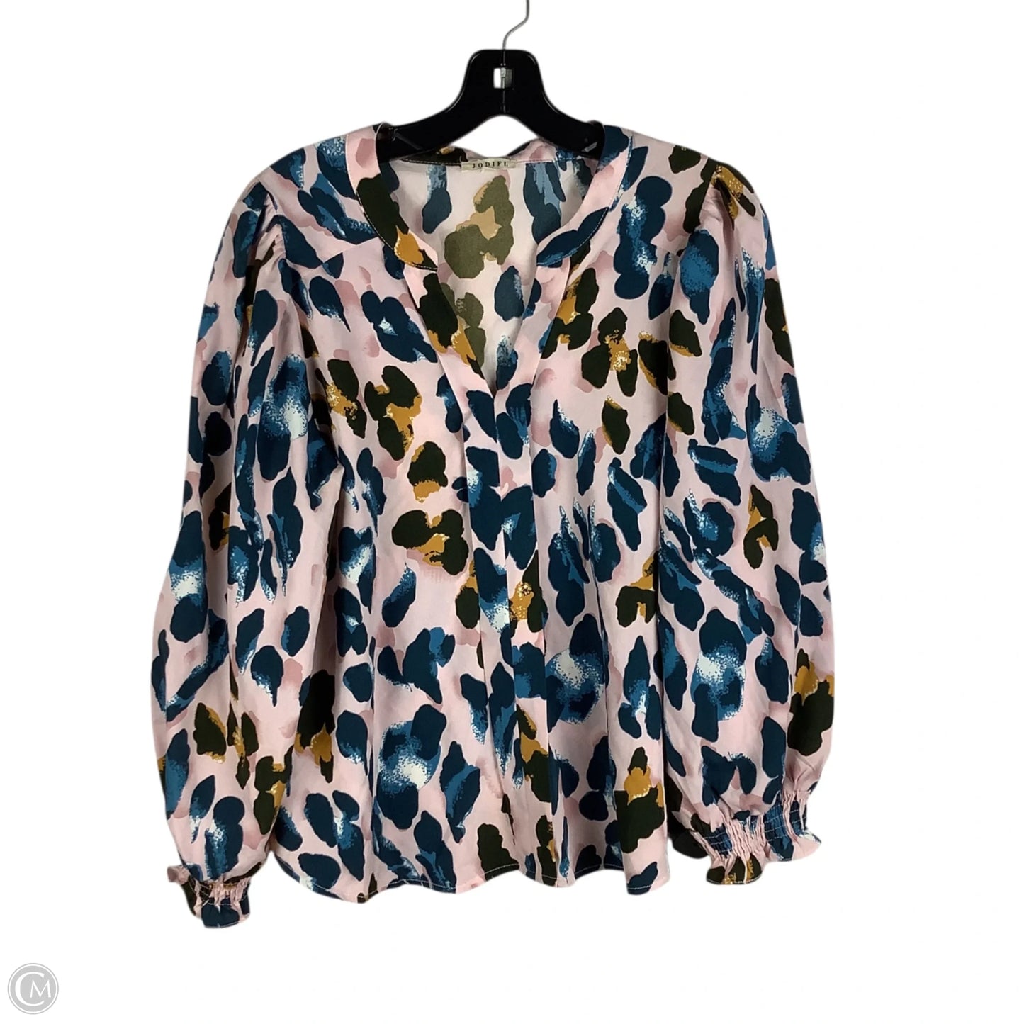 Top Long Sleeve By Jodifl In Animal Print, Size: M