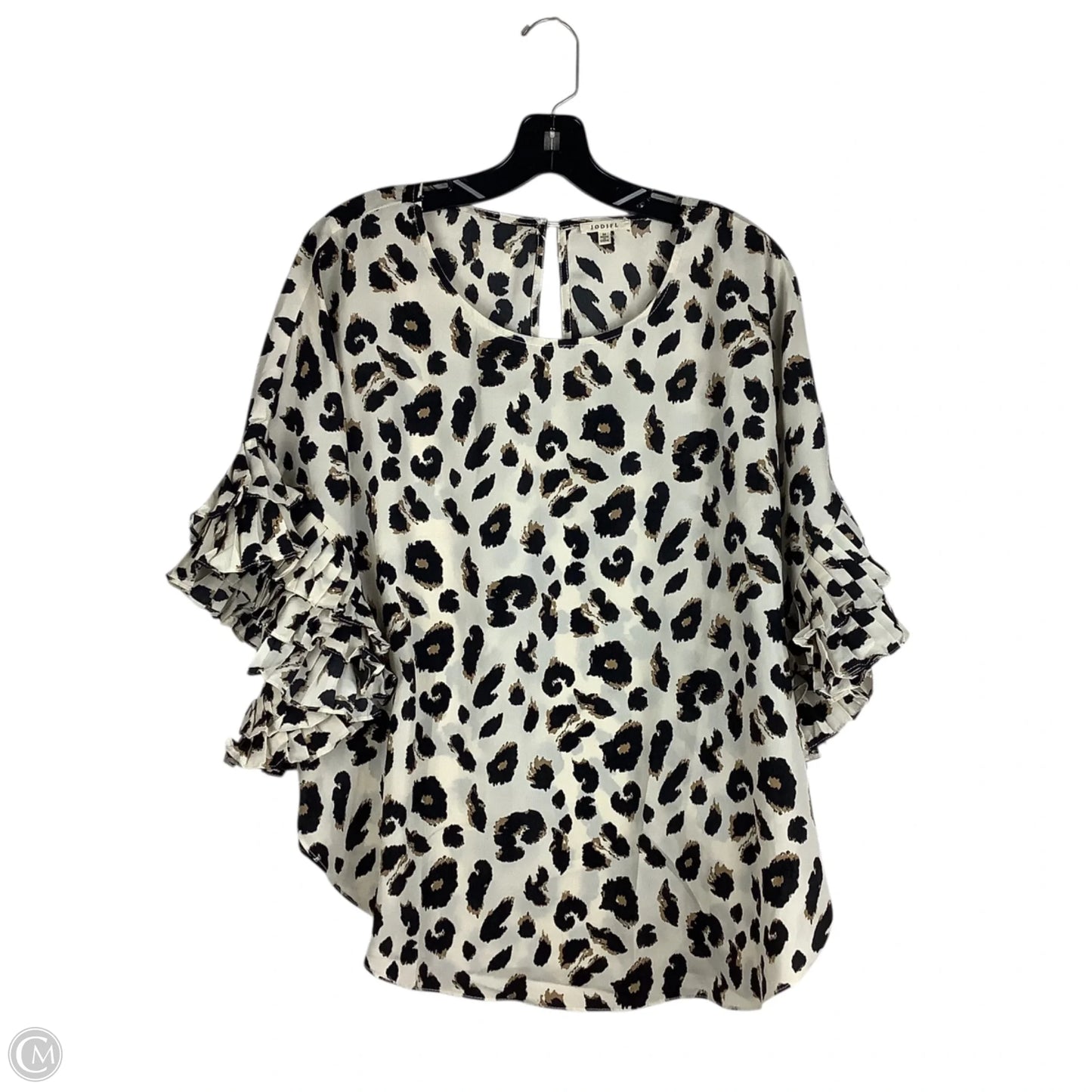 Top Short Sleeve By Jodifl In Animal Print, Size: M