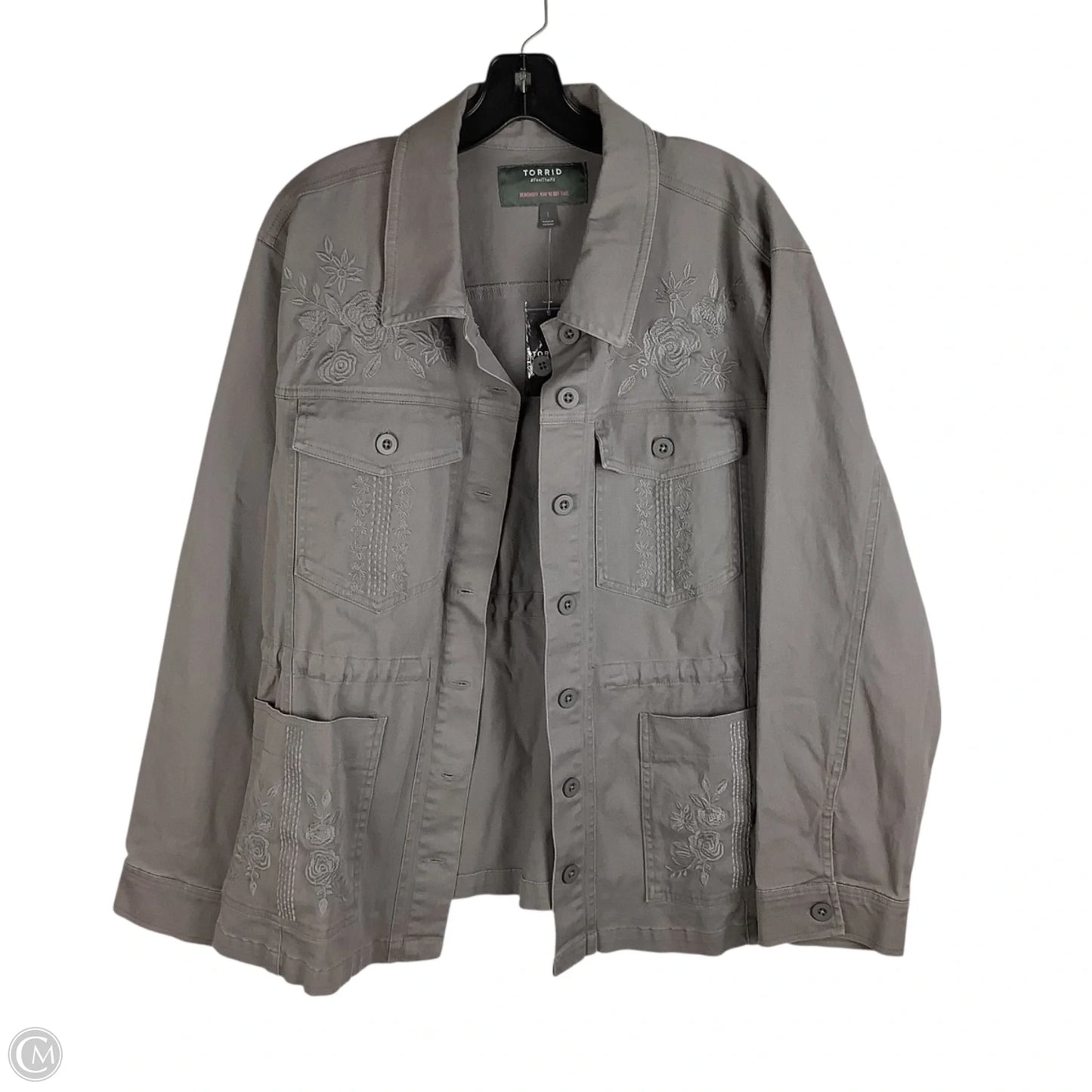 Jacket Other By Torrid In Grey, Size: 1x