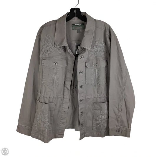Jacket Other By Torrid In Grey, Size: 1x