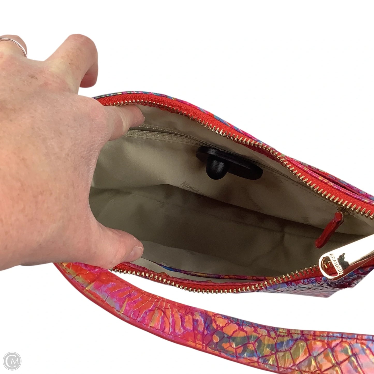 Handbag Designer By Brahmin, Size: Medium