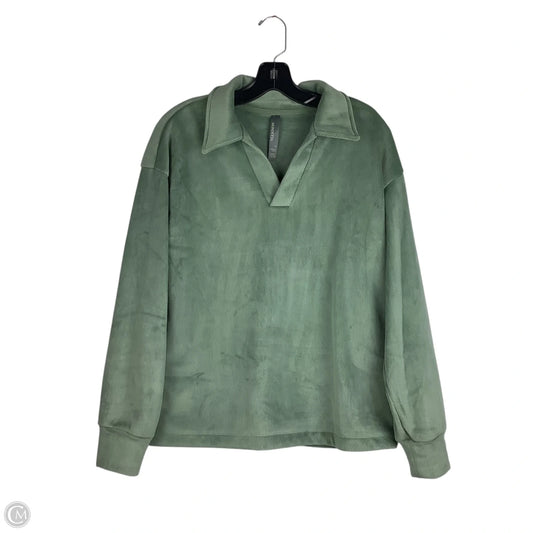 Sweatshirt Collar By Mondetta In Green, Size: M