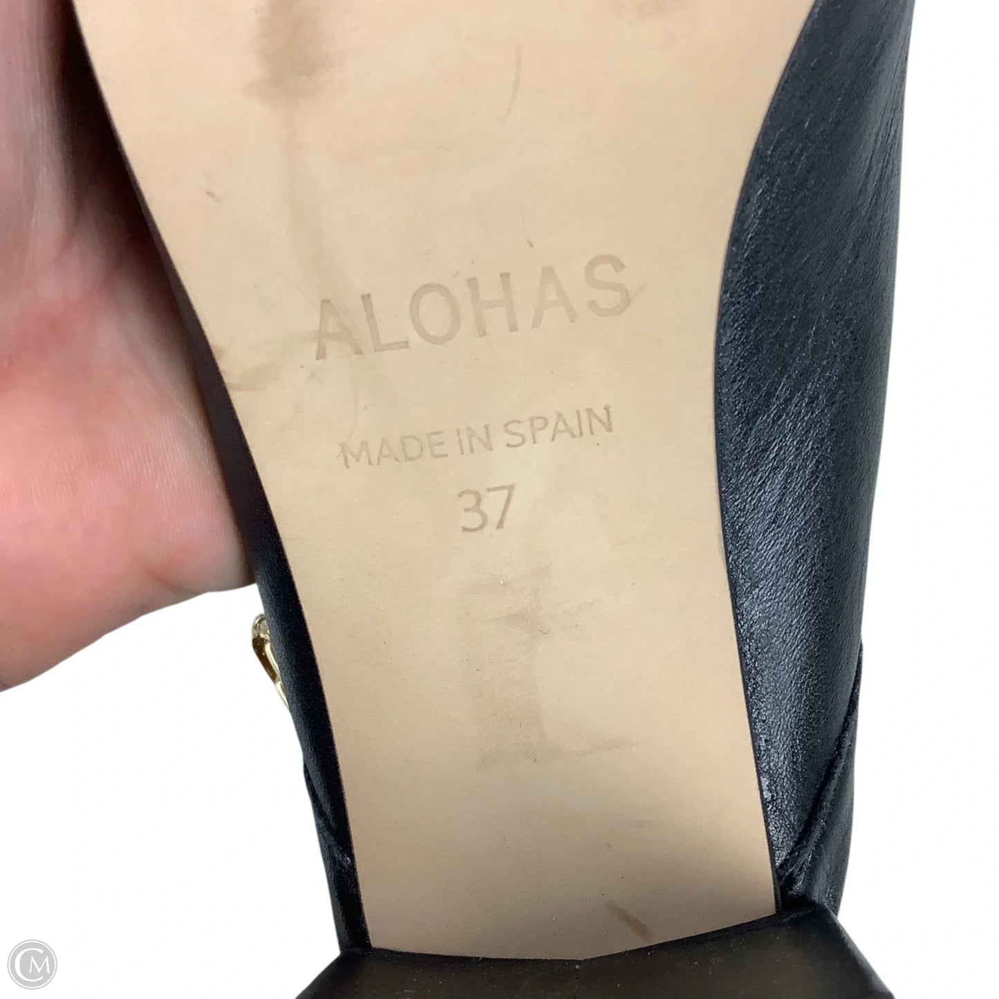 Shoes Heels Block By Cmc In Black, Size: 7 (37)