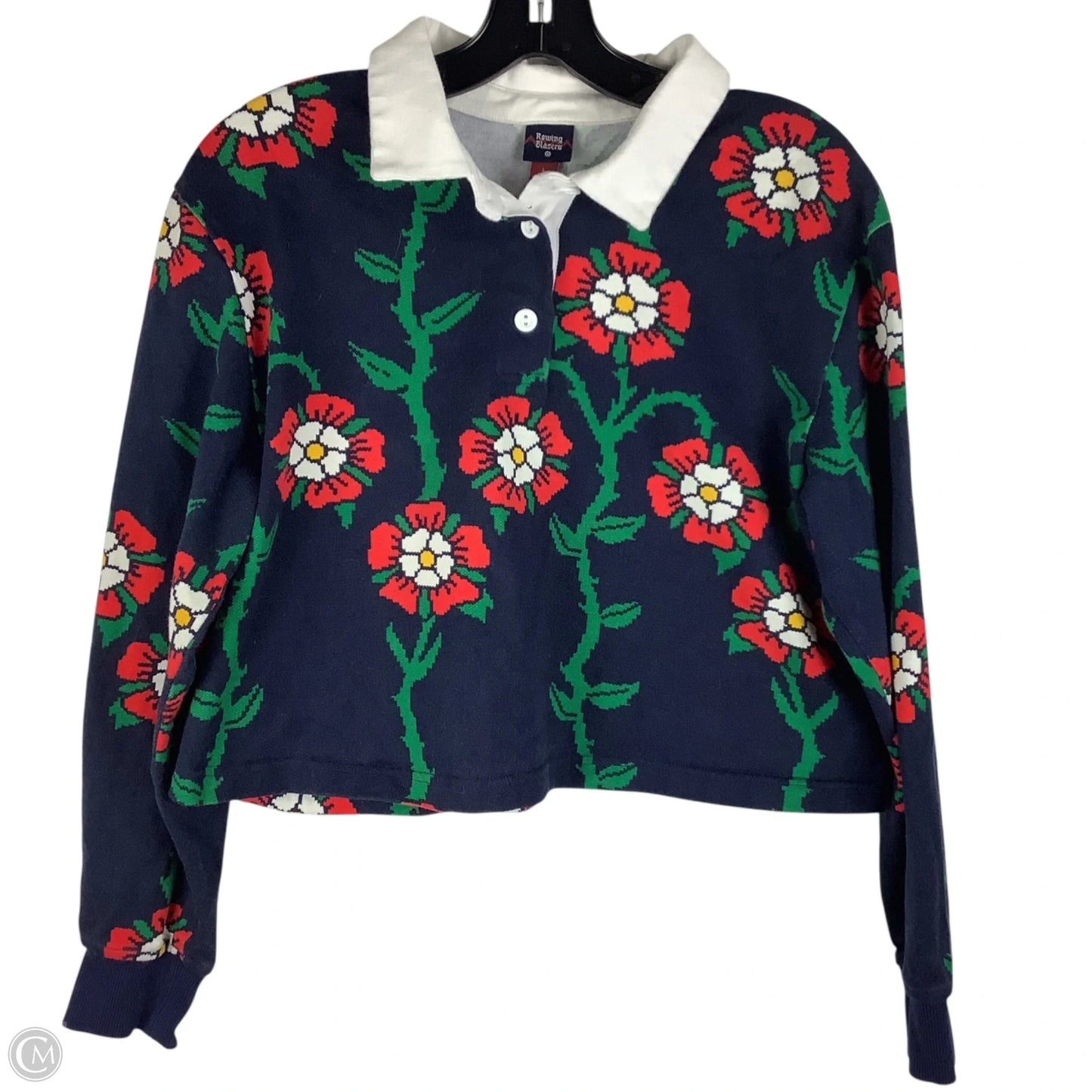 Top Long Sleeve By Target In Floral Print, Size: L