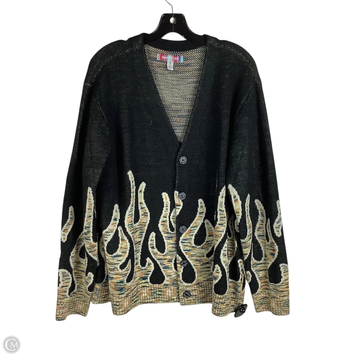 Sweater Cardigan By Urban Outfitters In Black, Size: M