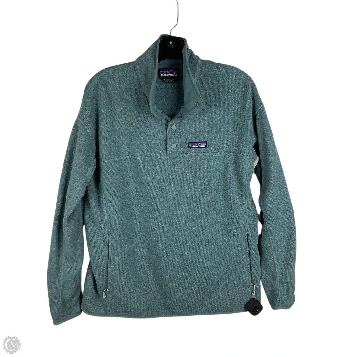Sweatshirt Collar By Patagonia In Blue, Size: L