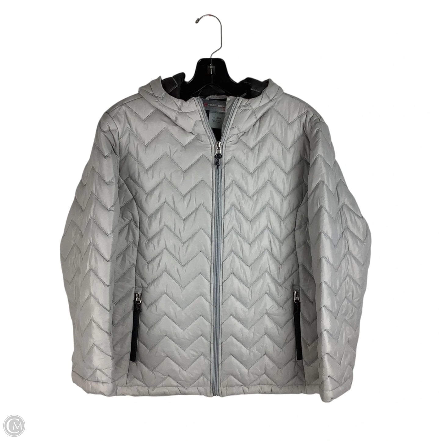 Jacket Puffer & Quilted By Free Country In Grey, Size: Xl