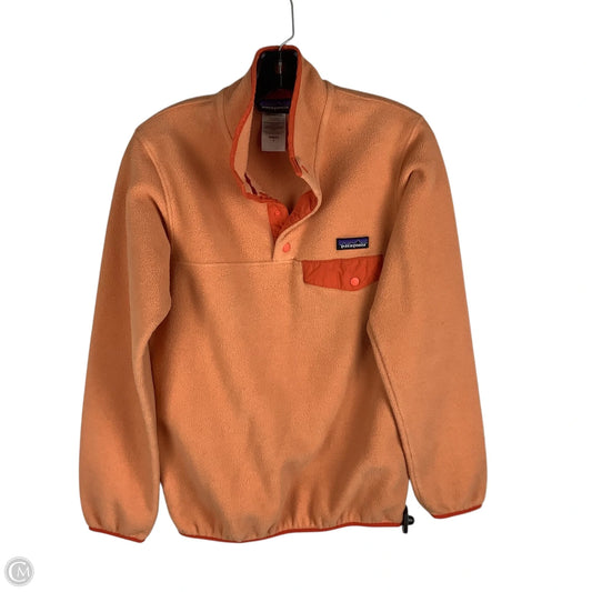 Sweatshirt Collar By Patagonia In Orange, Size: S