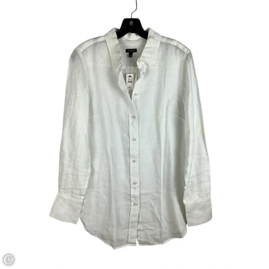 Top Long Sleeve By Talbots In White, Size: S