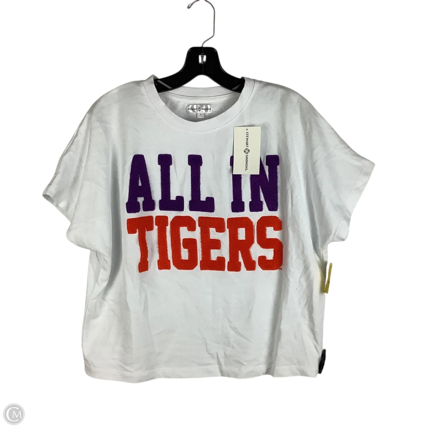 Top Short Sleeve By Cmc In White, Size: S