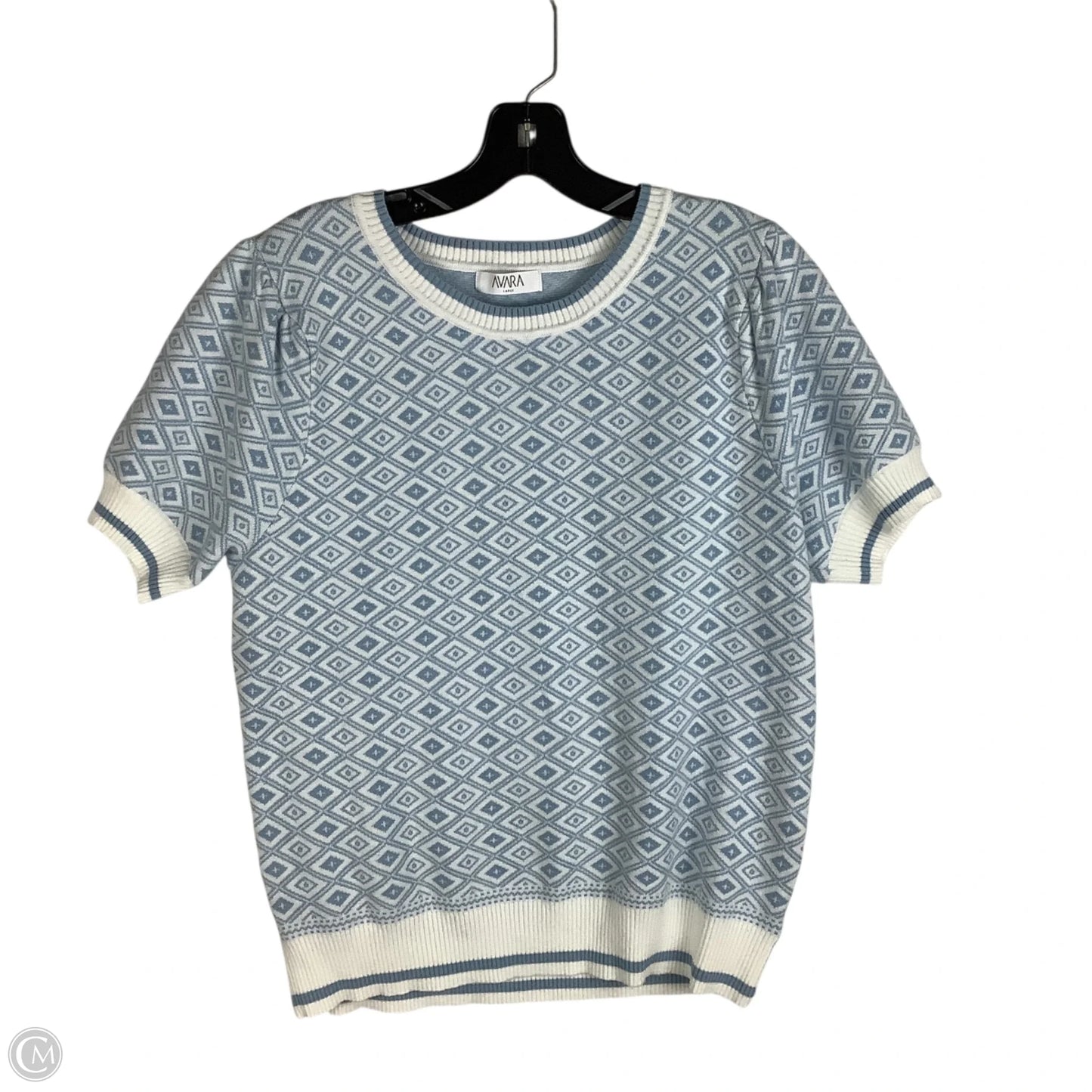 Sweater Short Sleeve By Clothes Mentor In Blue, Size: L