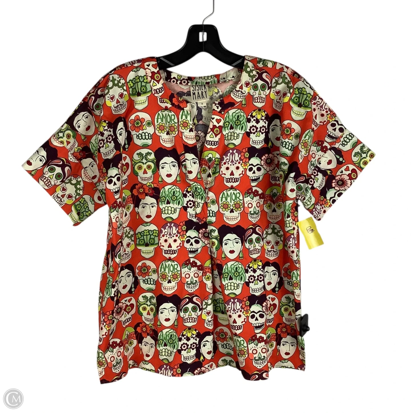 Tunic 3/4 Sleeve By Clothes Mentor In Multi-colored, Size: S