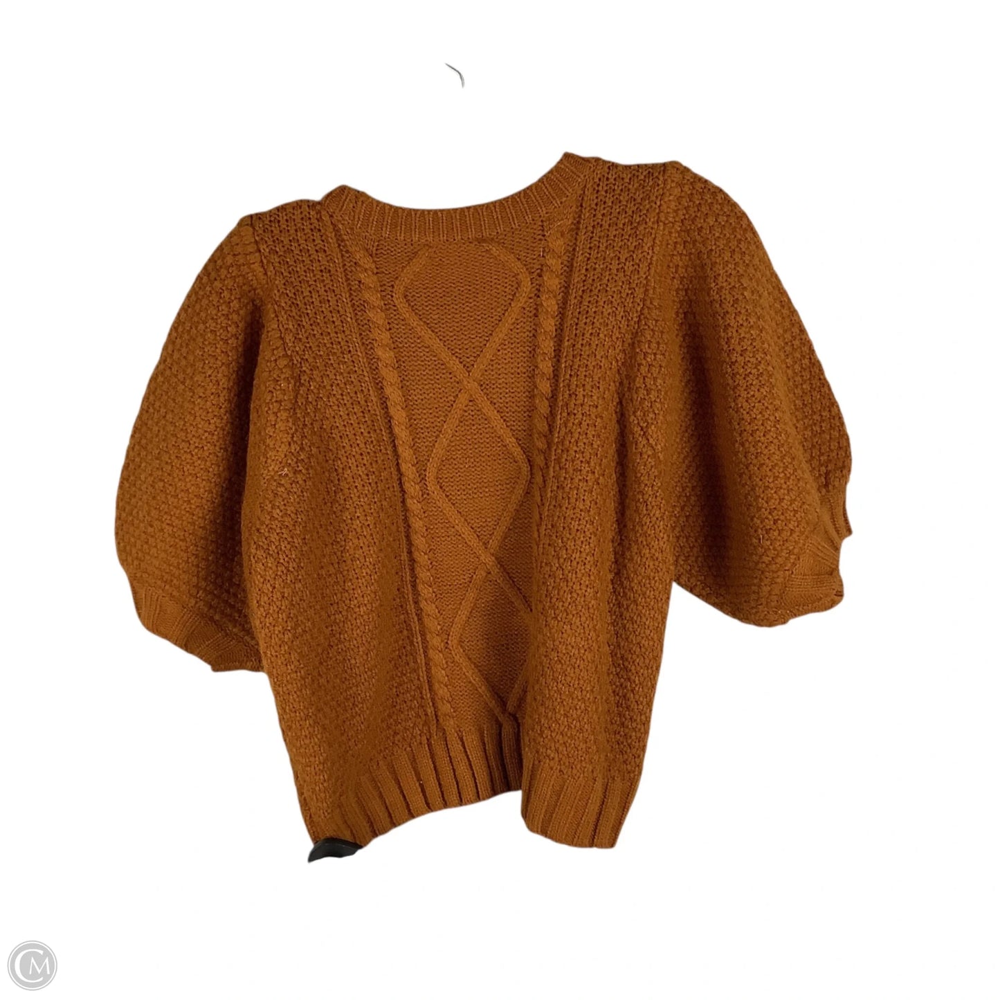 Sweater Short Sleeve By Sugar Lips In Brown, Size: Xs