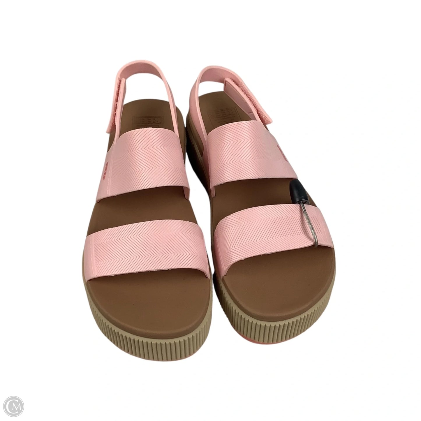 Sandals Heels Platform By Reef In Pink, Size: 9
