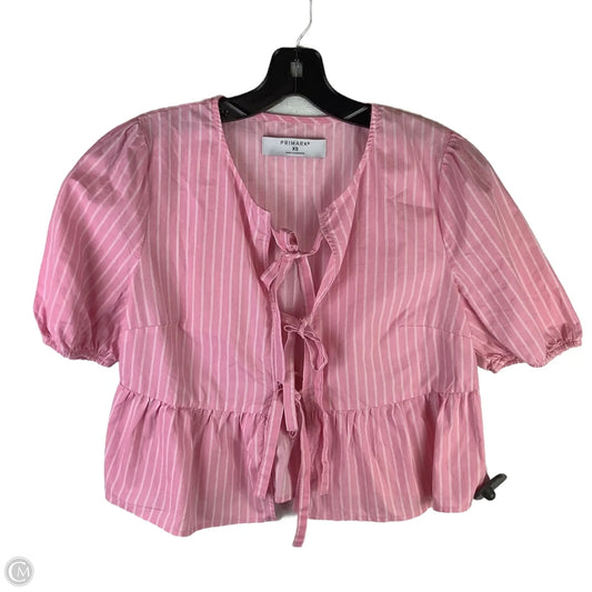 Top Short Sleeve By Primark In Pink, Size: Xs
