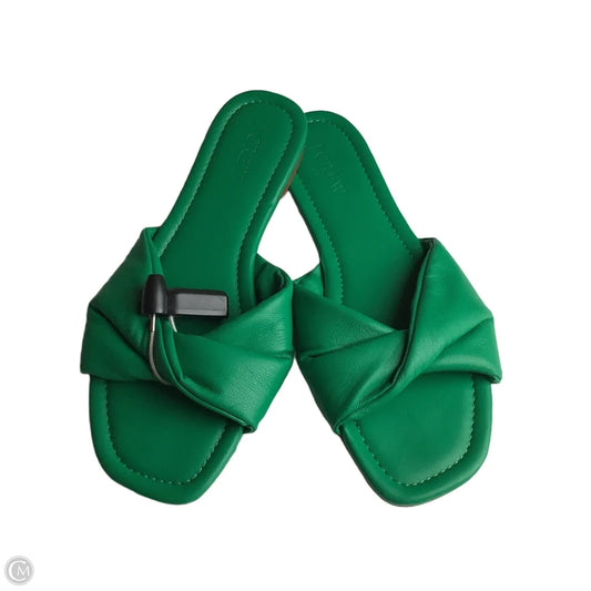 Sandals Flats By J. Crew In Green, Size: 7